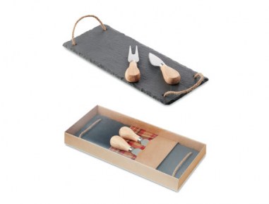 kmq slate cheeseboard set